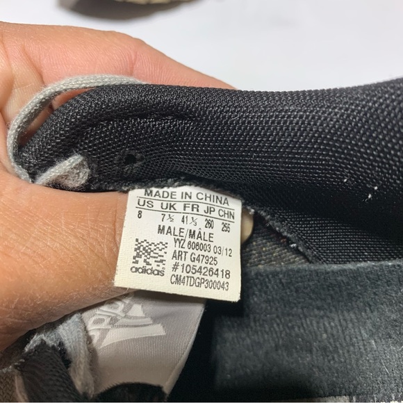 Adidas Mens Marathon 10 AdiPRENE Sneakers Size US 8 Black/white - Picture 11 of 14